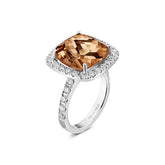 Morganite & Diamond Cocktail Ring - Dracakis Jewellers
